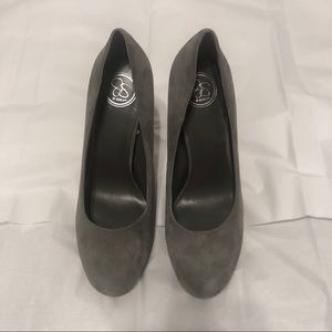 Jessica Simpson Grey Suede Platform Heel